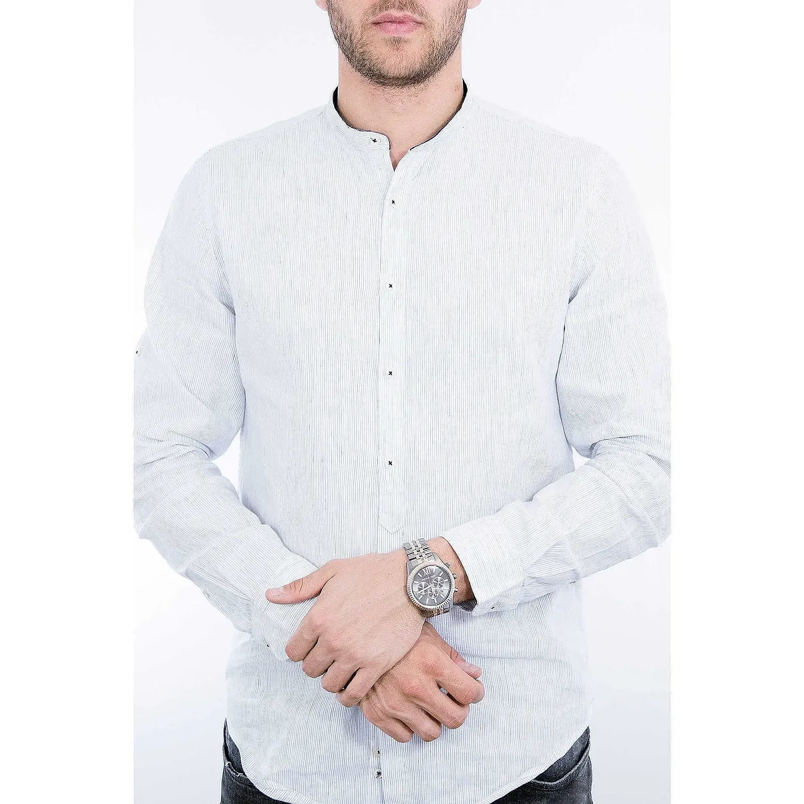 Мужские часы Michael Kors Lexington 44 мм, кварцевый хронограф с браслетом из нержавеющей стали, фото №3 Мужские часы Michael Kors Lexington 44 мм, кварцевый хронограф с браслетом из нержавеющей стали, фото №3