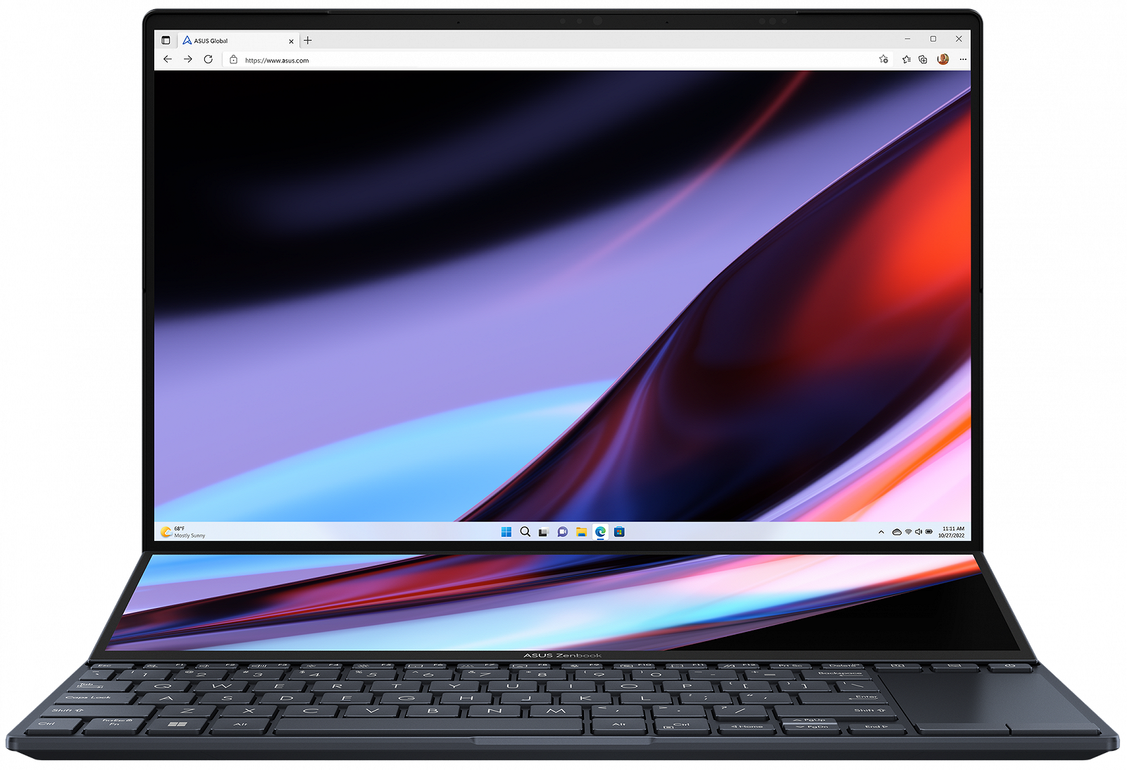 Сенсорный ноутбук 14.5" ASUS Zenbook Pro 14 Duo OLED UX8402ZE Gaming Intel Core i9-12900H RAM 32GB SSD 2TB GeForce RTX 3050 Ti Win11 Алюминиевый корпус (UKR), фото №2