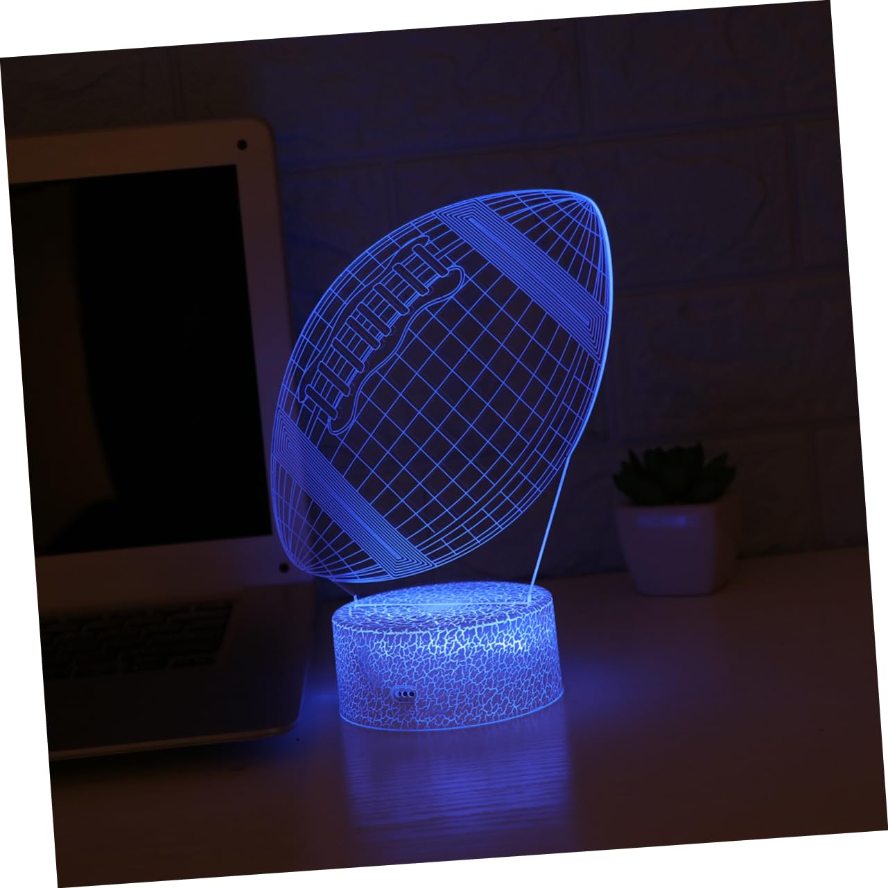 Лампа Housoutil Night Light Touch Desk LED USB 3D, фото №5