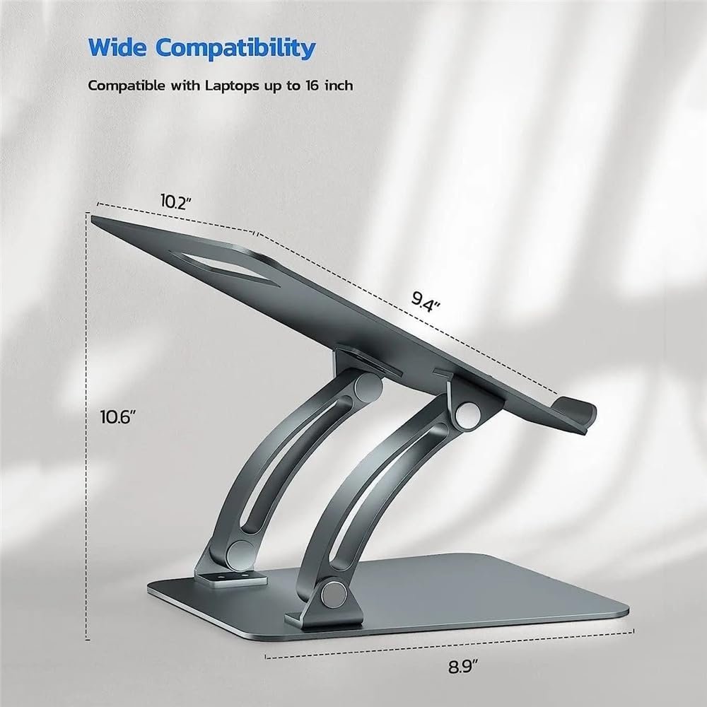 Подставка для ноутбука складная для стола, эргономичная подставка для охлаждения ноутбука, фото №2