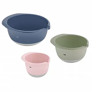 Набор мисок Emsa Prep&Bake K324S334 3 шт 1.4 + 2.8 + 4.7 L пластиковые Pink/Green/Blue - Фото 1