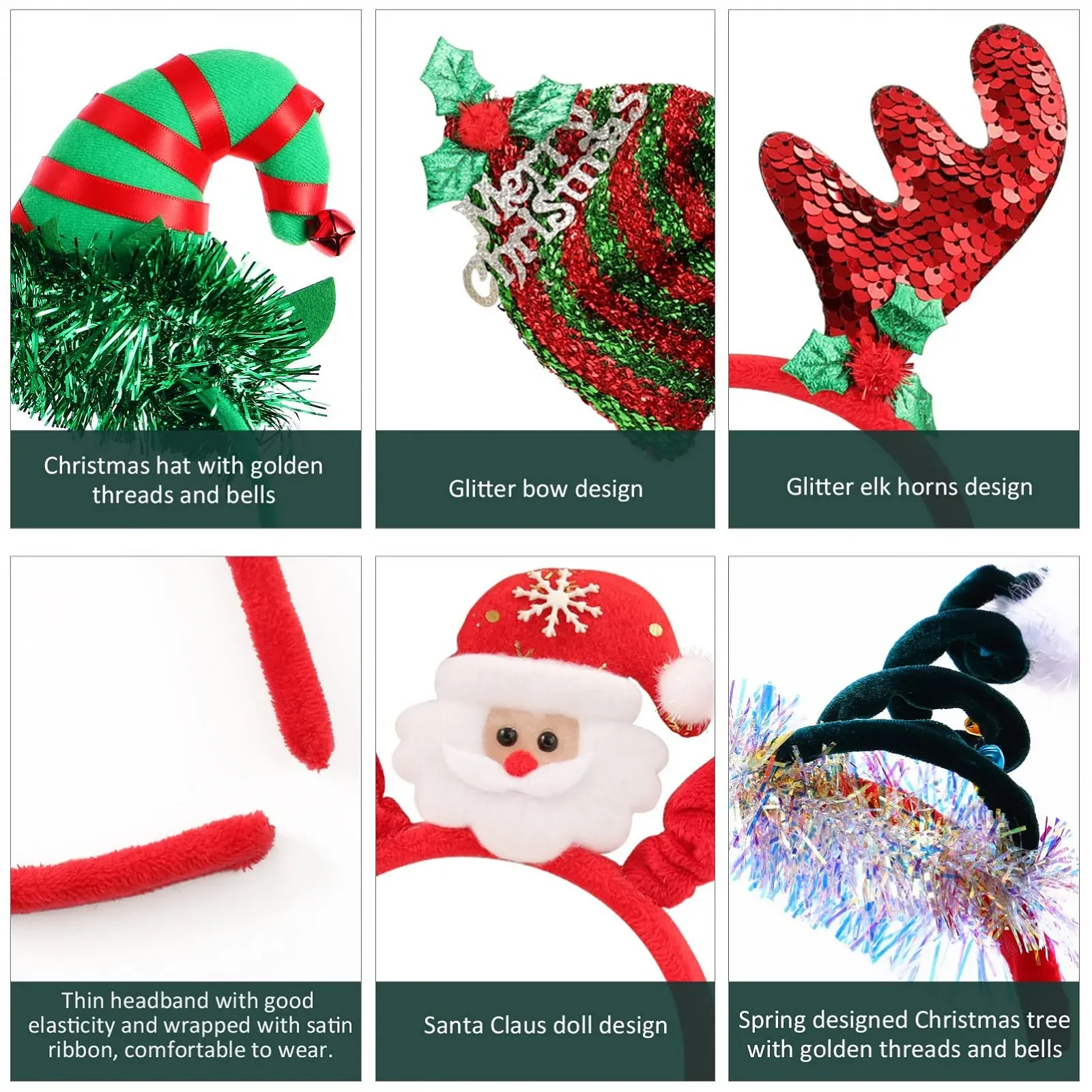 Обруч Різдвяний FRCOLOR Оленячі Роги, фото №6