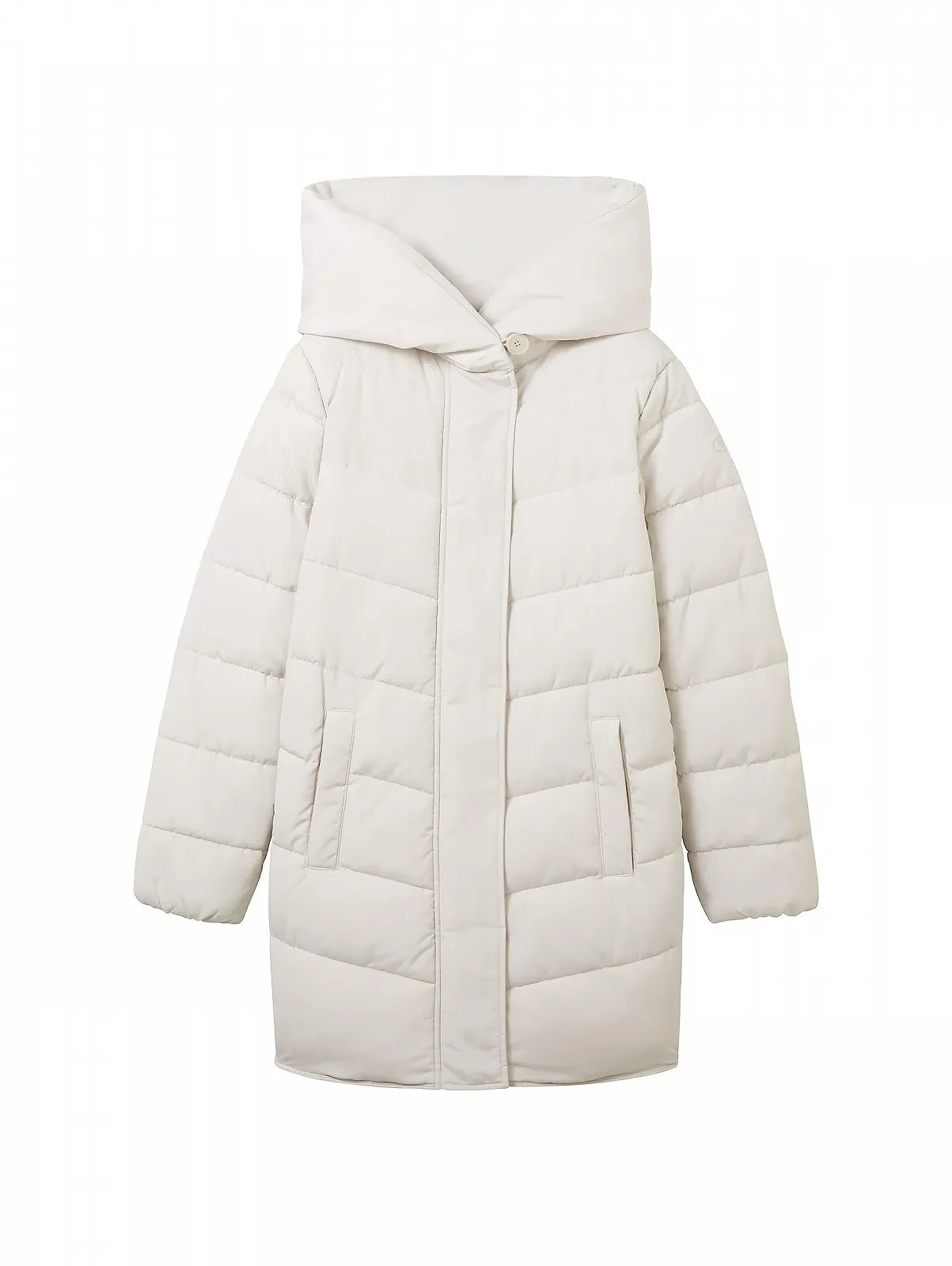 Женское стеганое пальто TOM TAILOR с капюшоном, фото №4