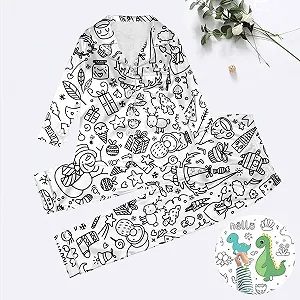 Детский пушистый пижамный комплект весенний synthetic.ua - Фото 1