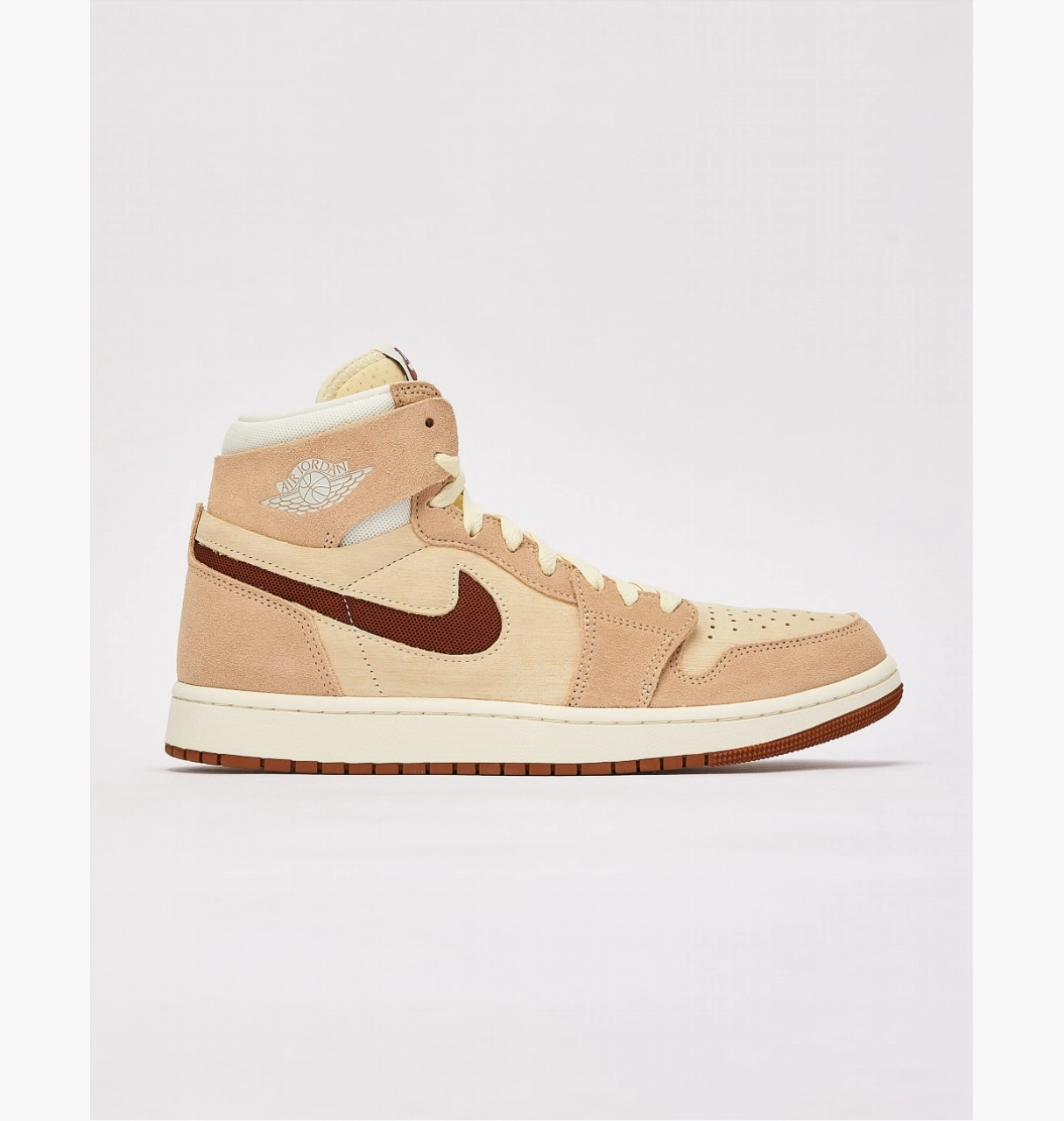 Кроссовки Nike Air Jordan 1 High Zoom Cmft 2 бежевые, размер 43, фото №2