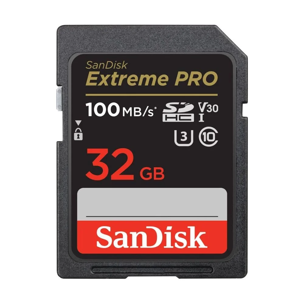 Карта памяти SanDisk Extreme PRO SDHC UHS-I 32ГБ V30 100МБ/с U3, фото №1 Карта памяти SanDisk Extreme PRO SDHC UHS-I 32ГБ V30 100МБ/с U3, фото №1