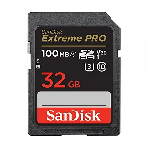 Карта памяти SanDisk Extreme PRO SDHC UHS-I 32ГБ V30 100МБ/с U3 - Фото 1