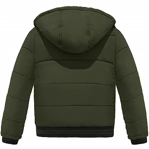 Зимняя флисовая куртка для мальчиков Wantdo, утепленная хлопком, ветрозащитная, верхняя одежда, куртка с капюшоном для активного отдыха synthetic.ua - Фото 1