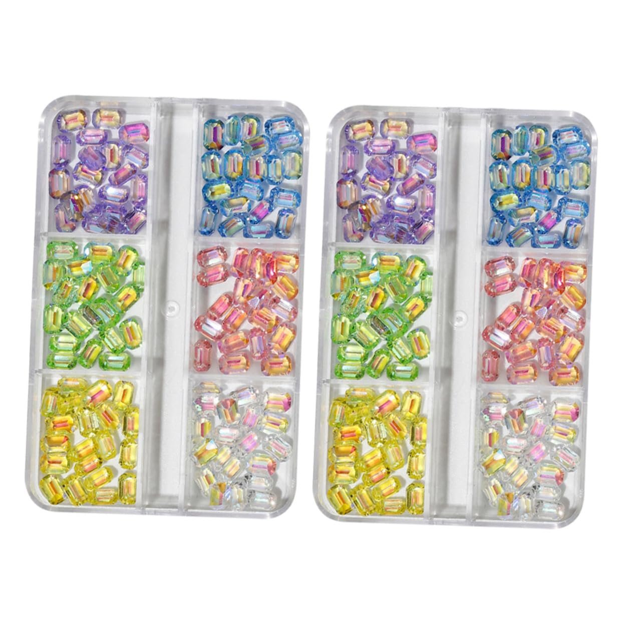 Аксессуары для ногтей FOMIYES 2 коробки Цветные стразы для ногтей Украшения для ногтей Аксессуары для ногтей Драгоценности для ногтей Стразы Хрустальный набор страз для ногтей, фото №1