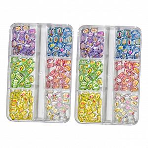 Аксессуары для ногтей FOMIYES 2 коробки Цветные стразы для ногтей Украшения для ногтей Аксессуары для ногтей Драгоценности для ногтей Стразы Хрустальный набор страз для ногтей - Фото 1