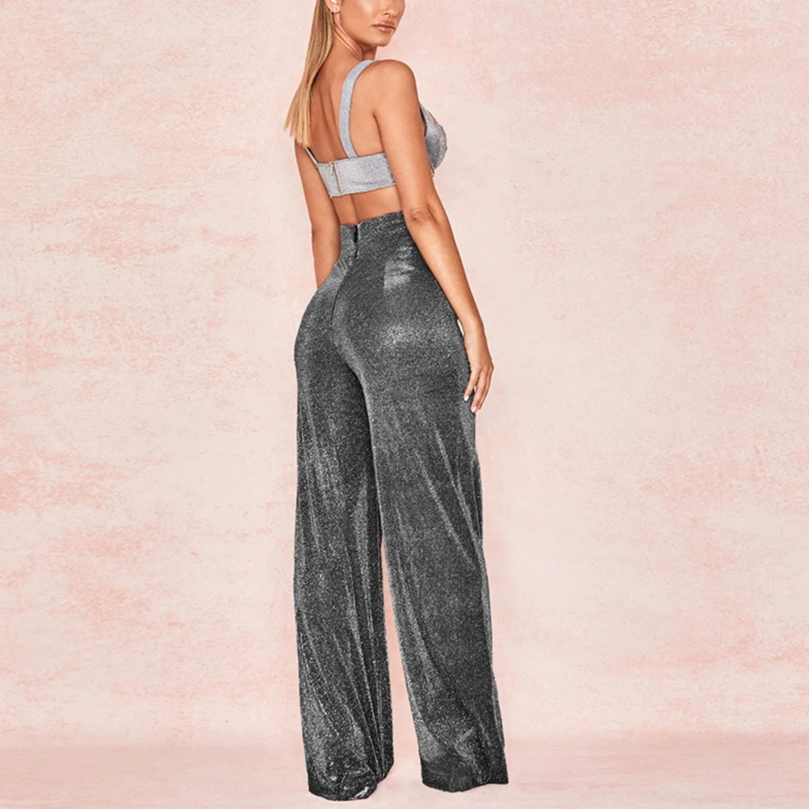 Брюки Клеш Женские Блестящие Палаццо, фото №3 Брюки Клеш Женские Блестящие Палаццо, фото №3