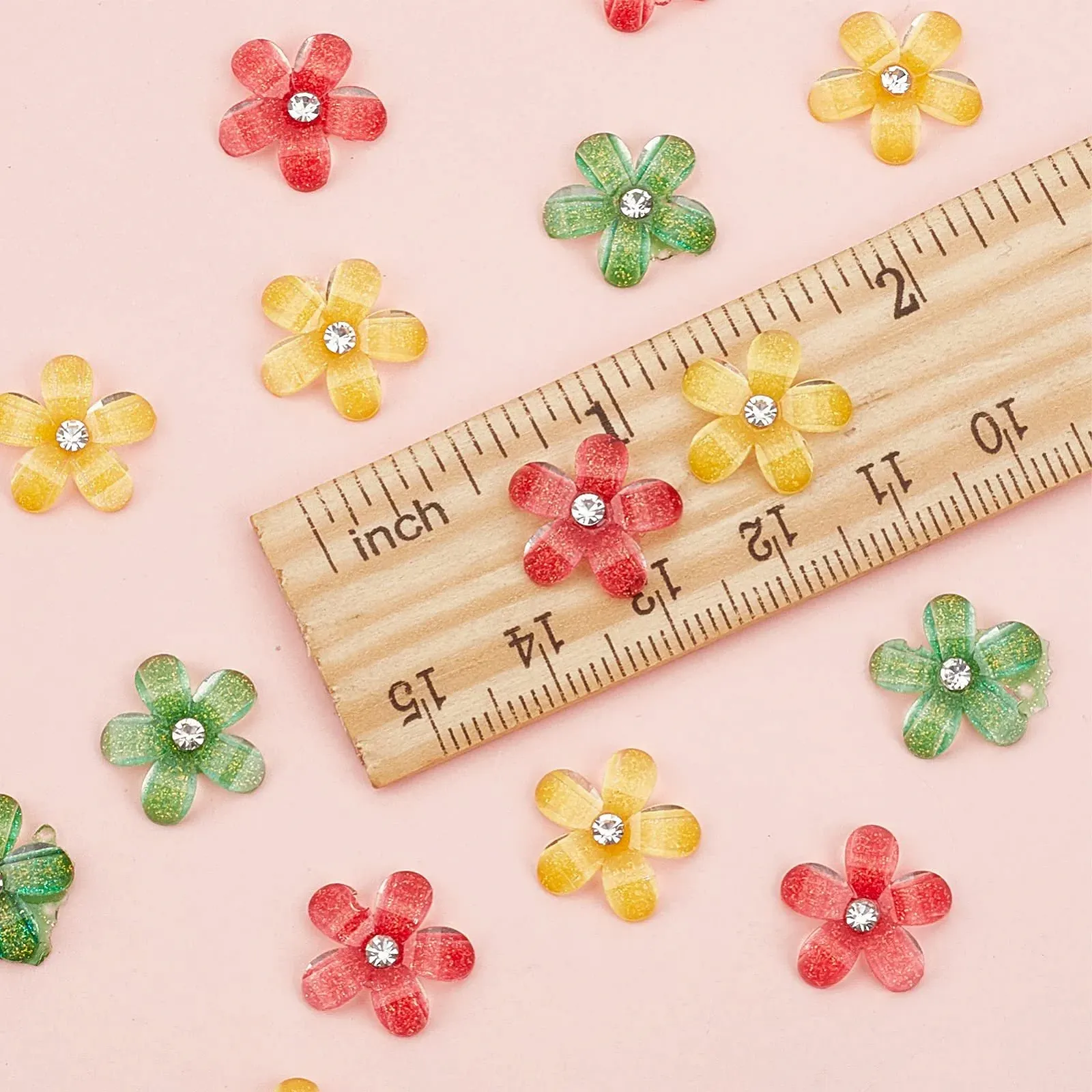 Квітка NICENEEDED П'ятипелюсткова 90 шт. Різнокольорові, фото №4