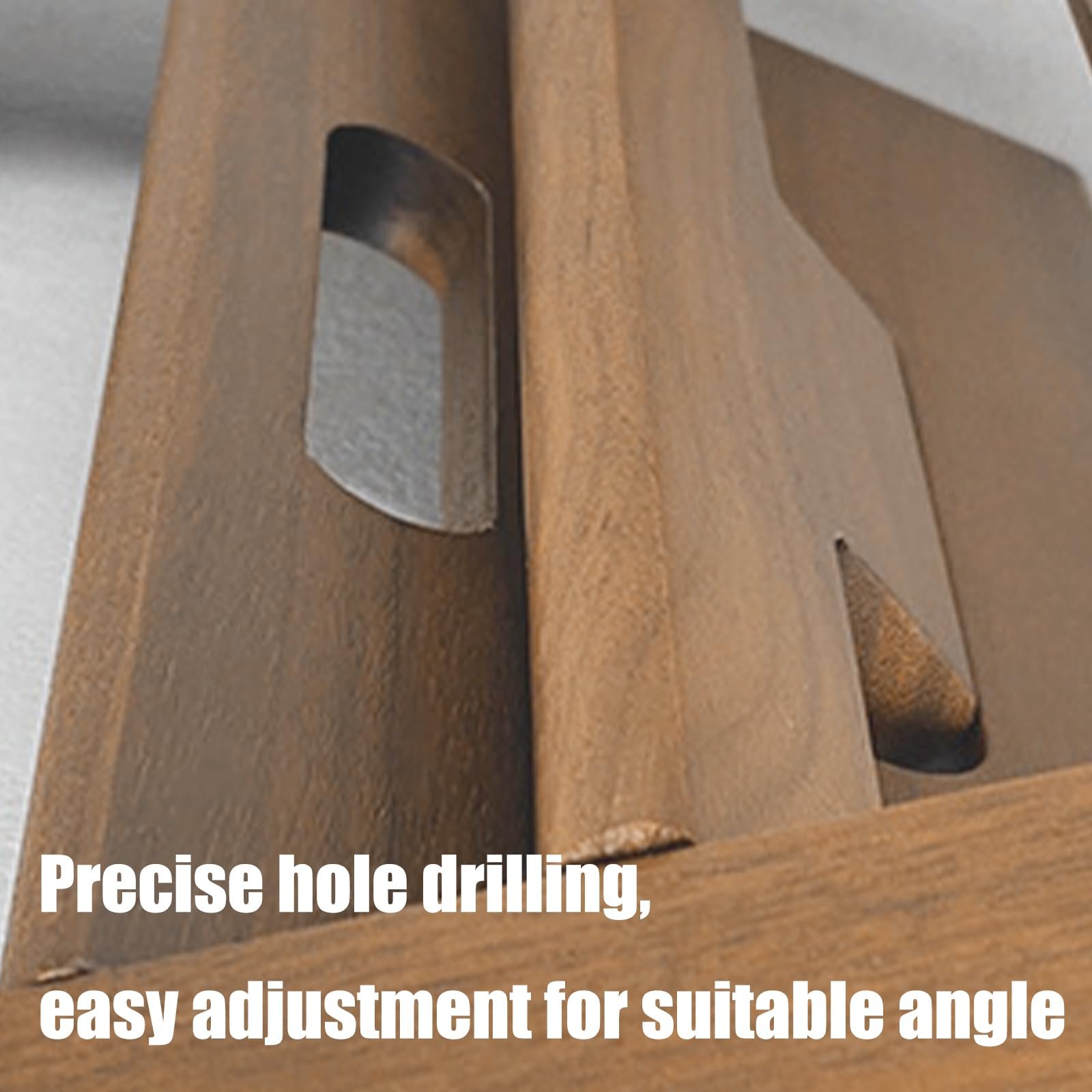 Підставка для ноутбука з дерева волоського горіха, регульована, багатоцільова, фото №5