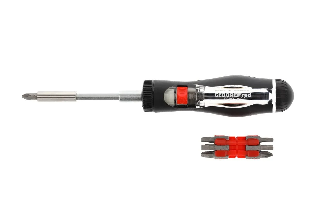 Викрутка з тріскачкою Gedore Red R38920000 1/4" з набором біт 280 г, фото №5