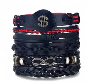 Набір браслетів з екошкіри Долар - Фото 1