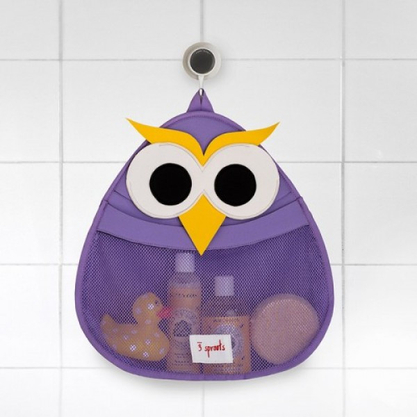 Органайзер для ванной комнаты 3 Sprouts Сова URT-314 Фиолетовый, фото №2