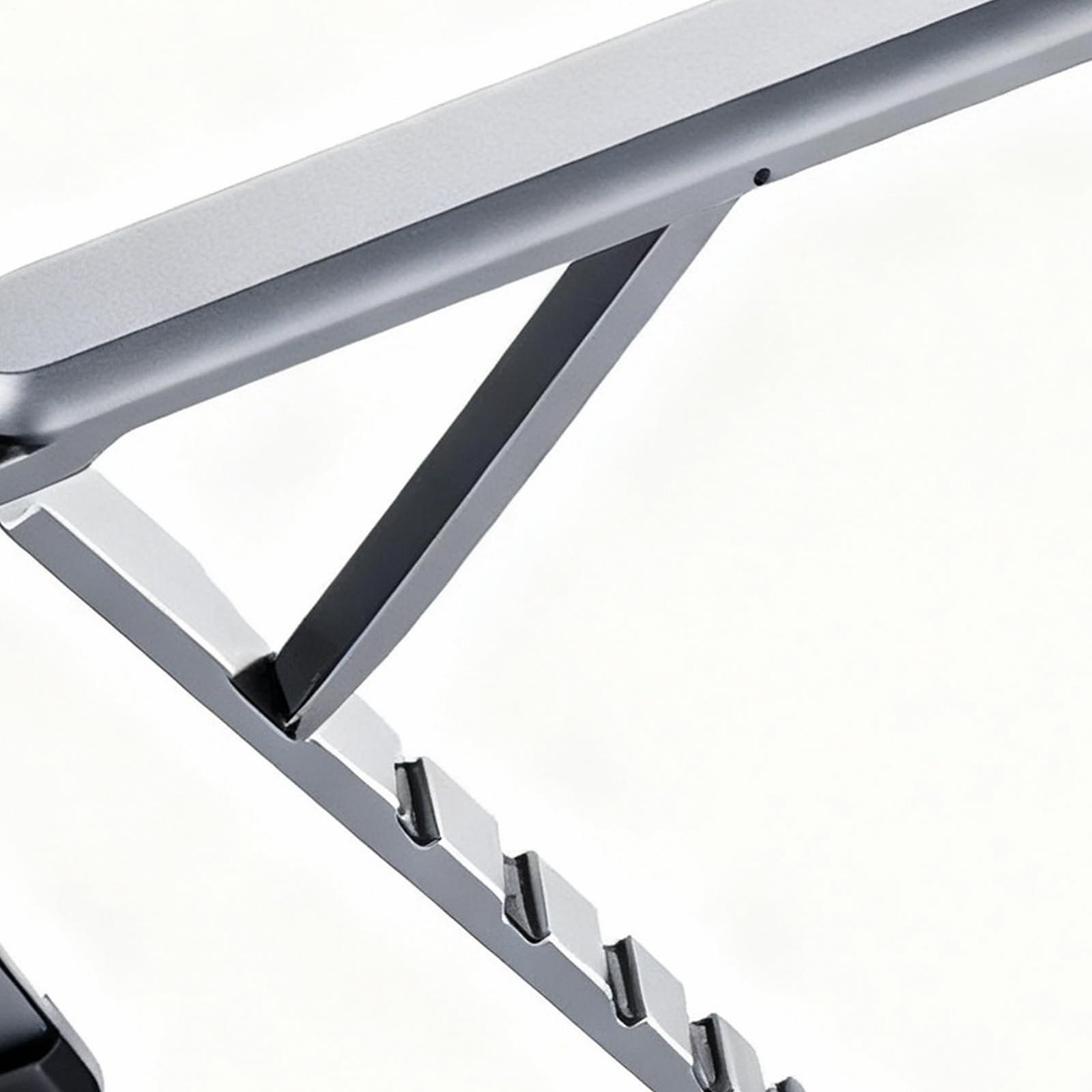 Подставка для ноутбука Регулируемая, складная, портативная. Магнитный держатель для телефона, нескользящая основа, эргономичный дизайн высоты, фото №9