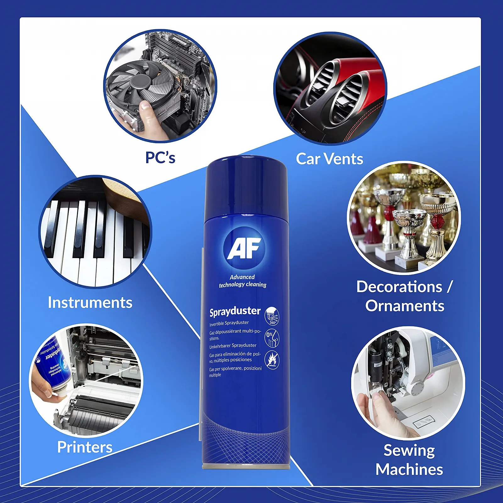 Спрей для очищення ПК AF SDU200D Реверсивний Без ХФУ Негорючий 200 мл, фото №7