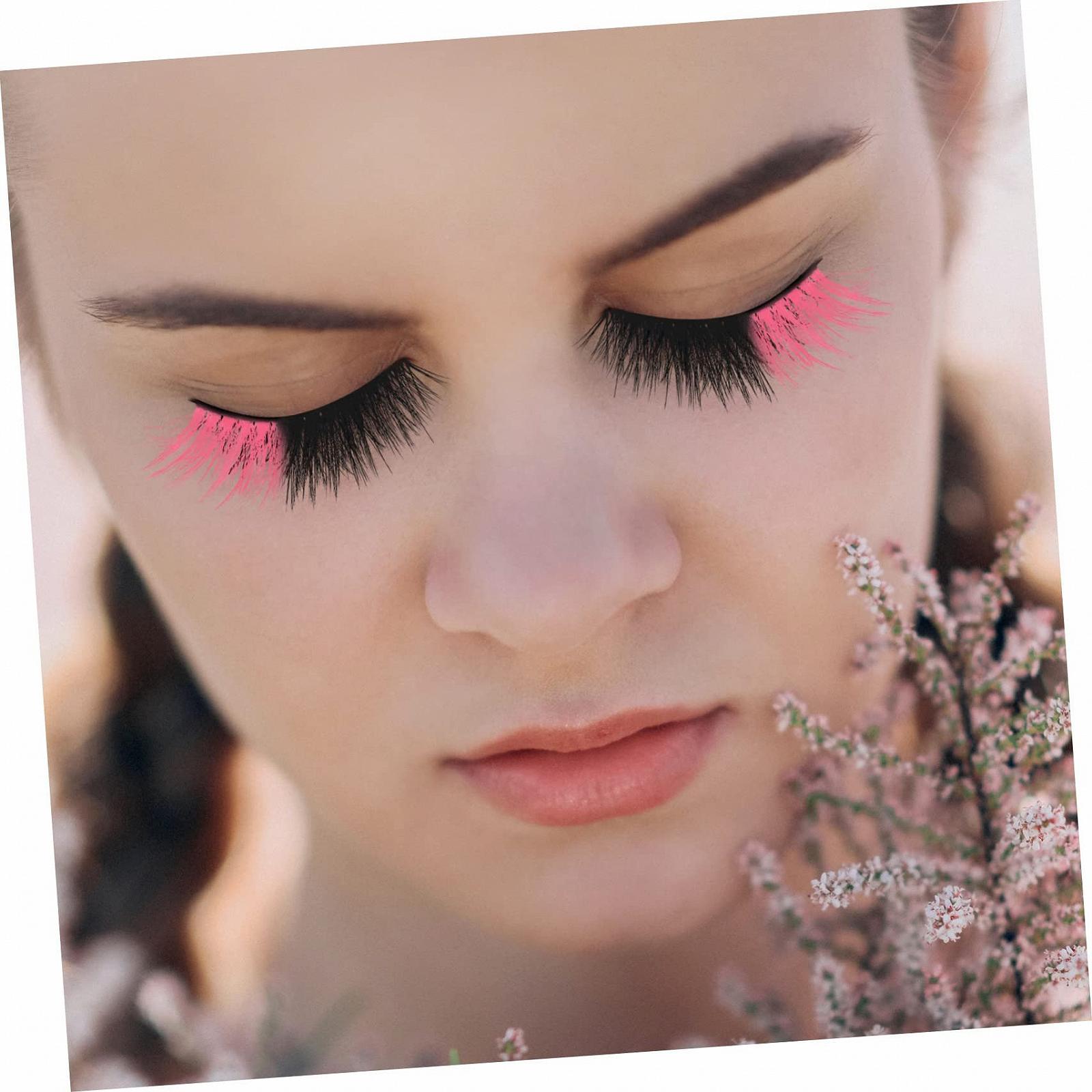 Ресницы Angoily 10 пар Цветные Фиолетовые Уличные Разноцветные Автомобильные Полуресницы Имитация Регулировки Розовые Морщины, фото №6 Ресницы Angoily 10 пар Цветные Фиолетовые Уличные Разноцветные Автомобильные Полуресницы Имитация Регулировки Розовые Морщины, фото №6