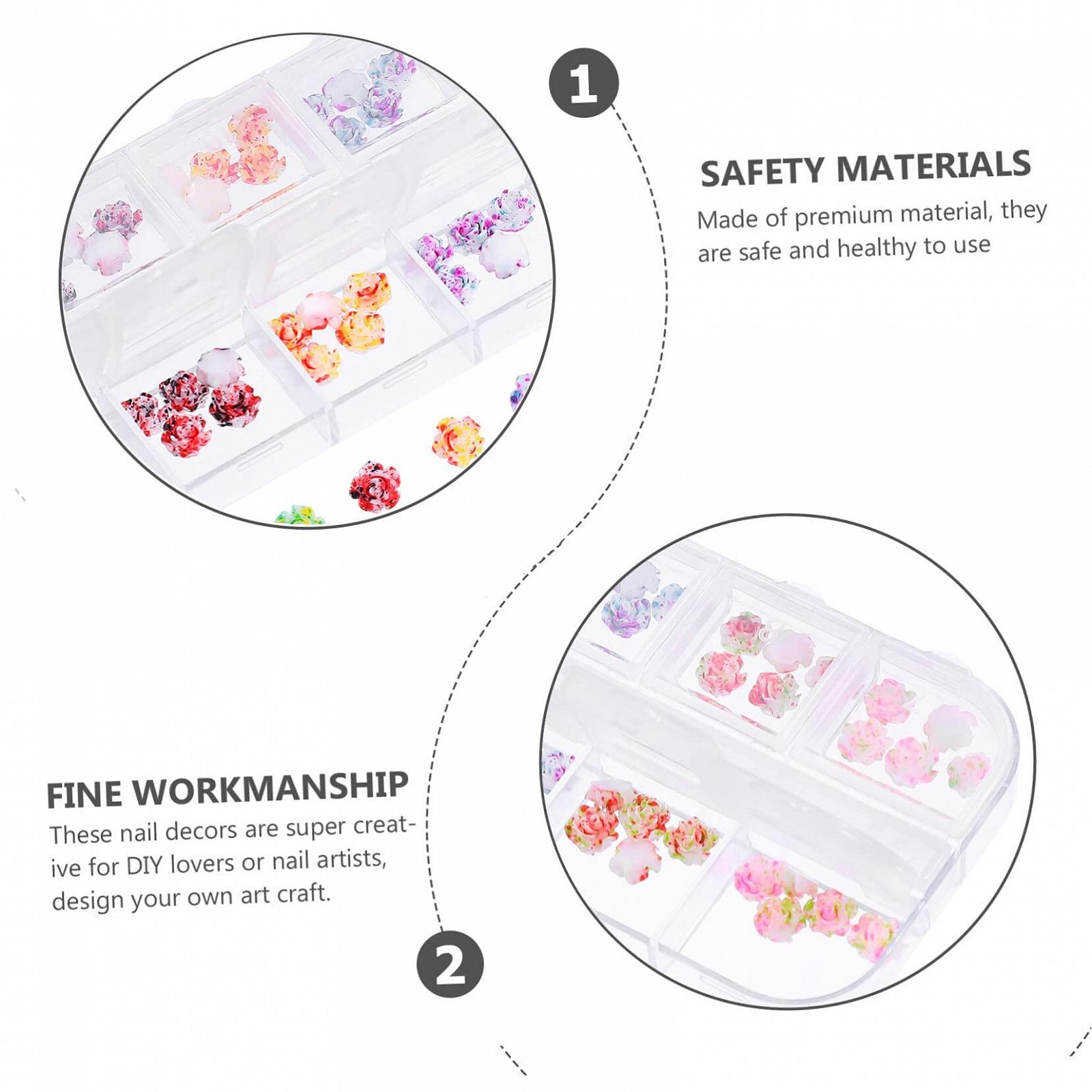 Аксесуари для нігтів Троянда Шарм Плоскі Стрази, фото №4