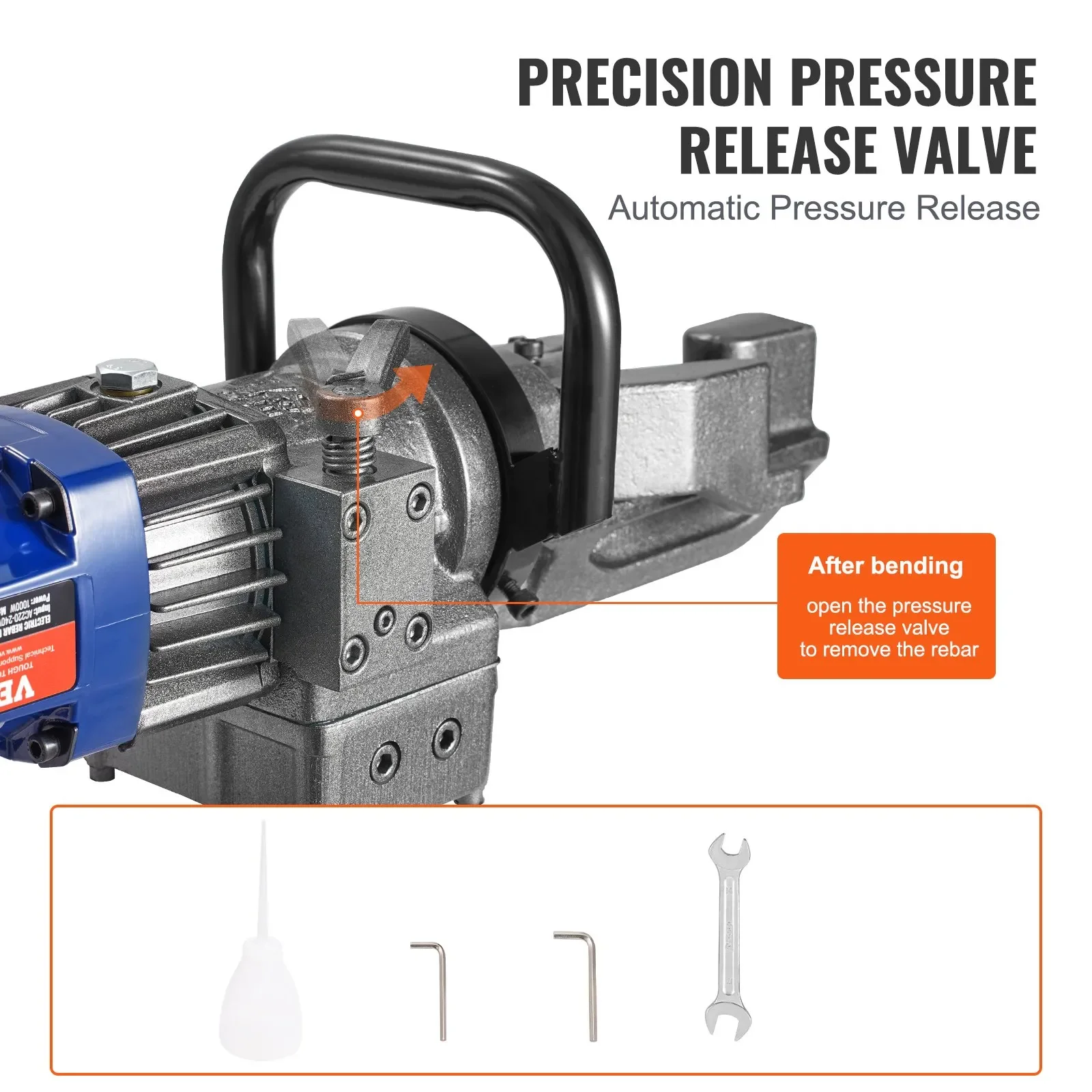 Магнітний індукційний нагрівач VEVOR LSJ1000W / 6-16 мм / Blue, фото №4