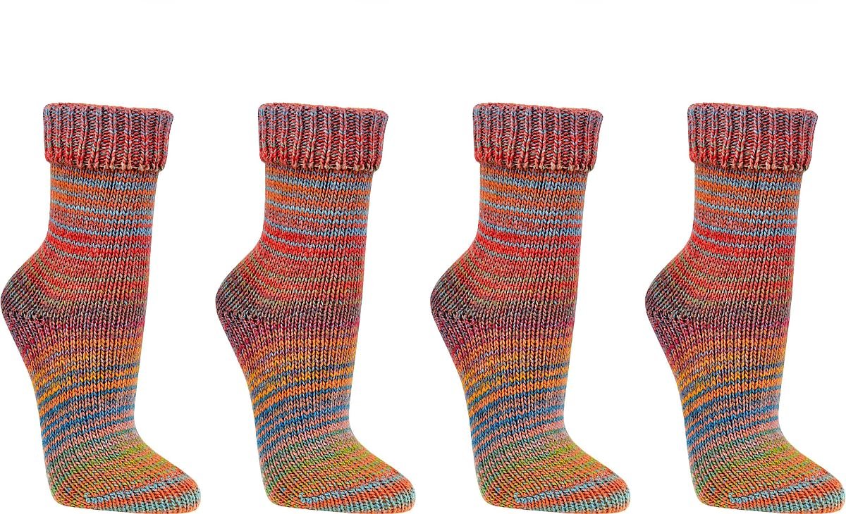 Шкарпетки WOWERAT Вовна Скандинавський Стиль 2 пари в 1 кольорі, фото №3