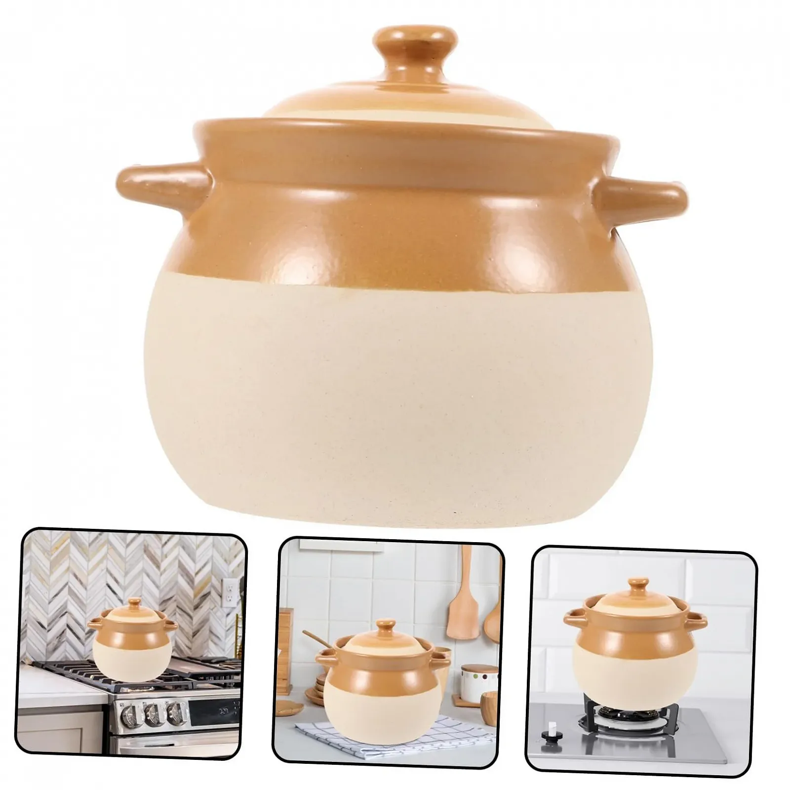 Кастрюля POPETPOP Vintage керамическая для газовых плит термостойкая, фото №7