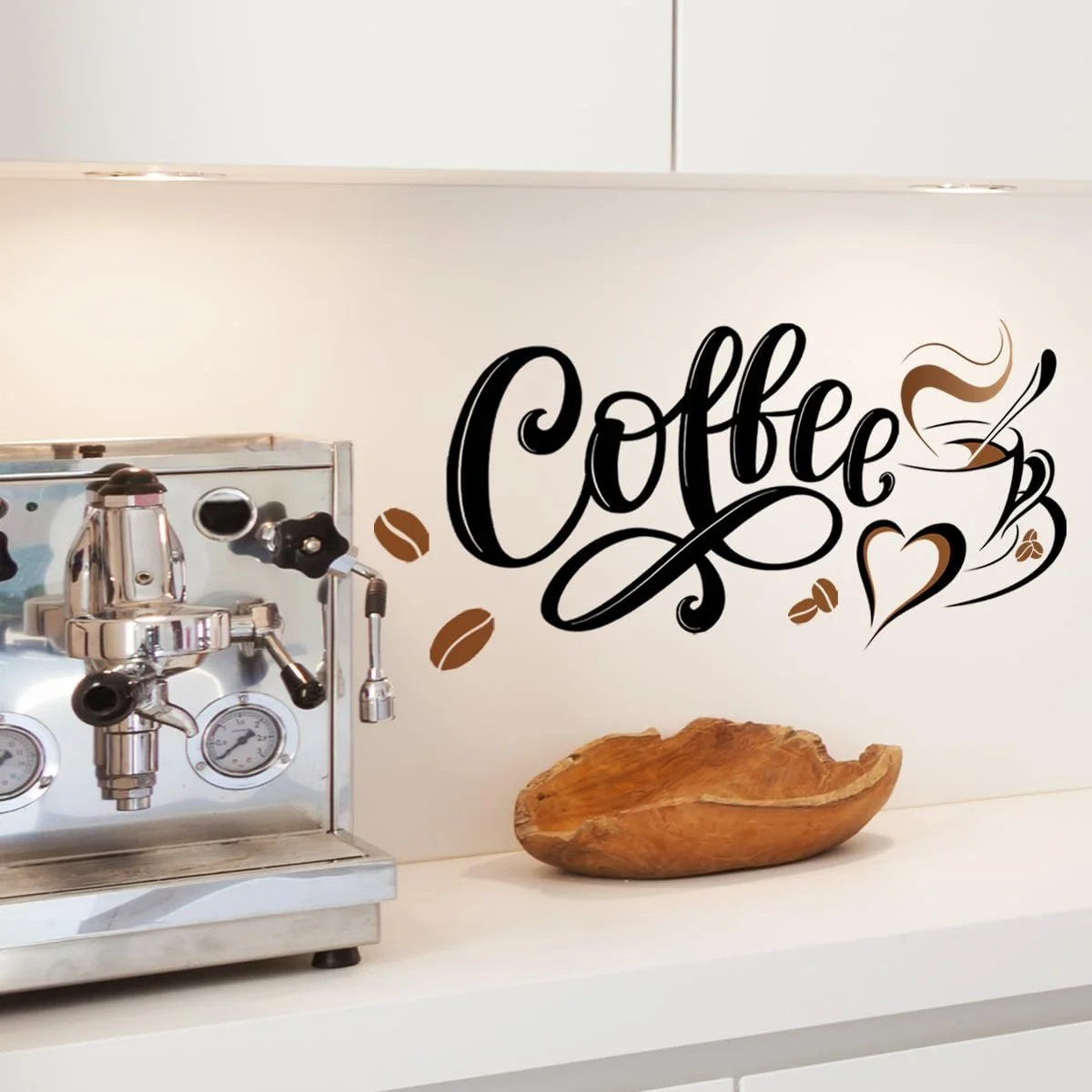 Наклейка на стіну 40 x 38 см самоклеюча для кухні Кавові зерна, фото №9