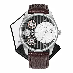 Чоловічий Годинник CIVO Аналоговий Шкіряний Ремінець Кварцовий - Фото 1