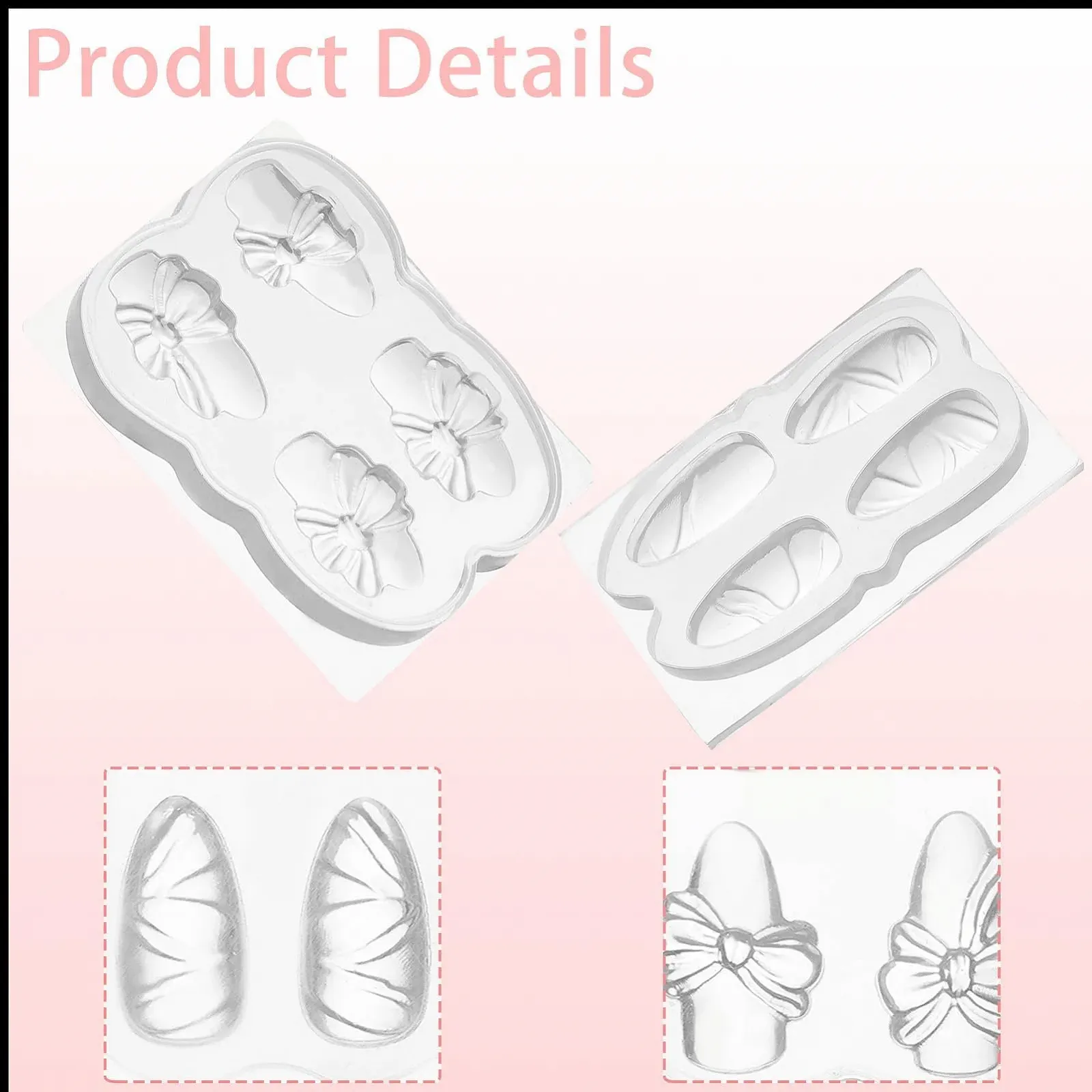 Силиконовые формы для нейл-арта NICENEEDED 2 штуки 3D цветы и бабочки для изготовления аксессуаров для декора ногтей, фото №6 Силиконовые формы для нейл-арта NICENEEDED 2 штуки 3D цветы и бабочки для изготовления аксессуаров для декора ногтей, фото №6
