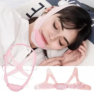 Пов'язка проти хропіння з дихаючого матеріалу для покращення комфорту сну Регульований - Фото 1