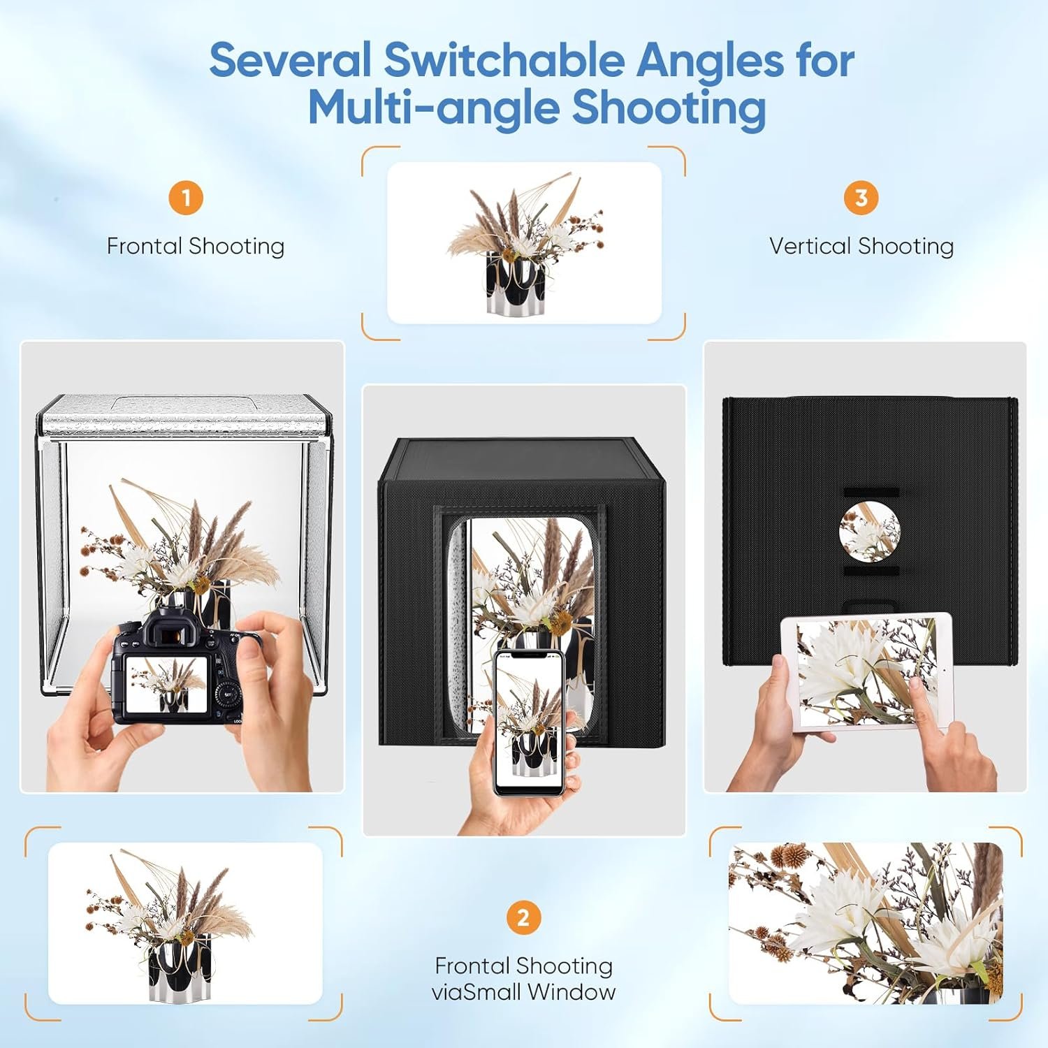 Фотобокс PaNt 60 см / 3000-5600K / CRI 95 / 6 фонів / Чорний, фото №7 Фотобокс PaNt 60 см / 3000-5600K / CRI 95 / 6 фонів / Чорний, фото №7