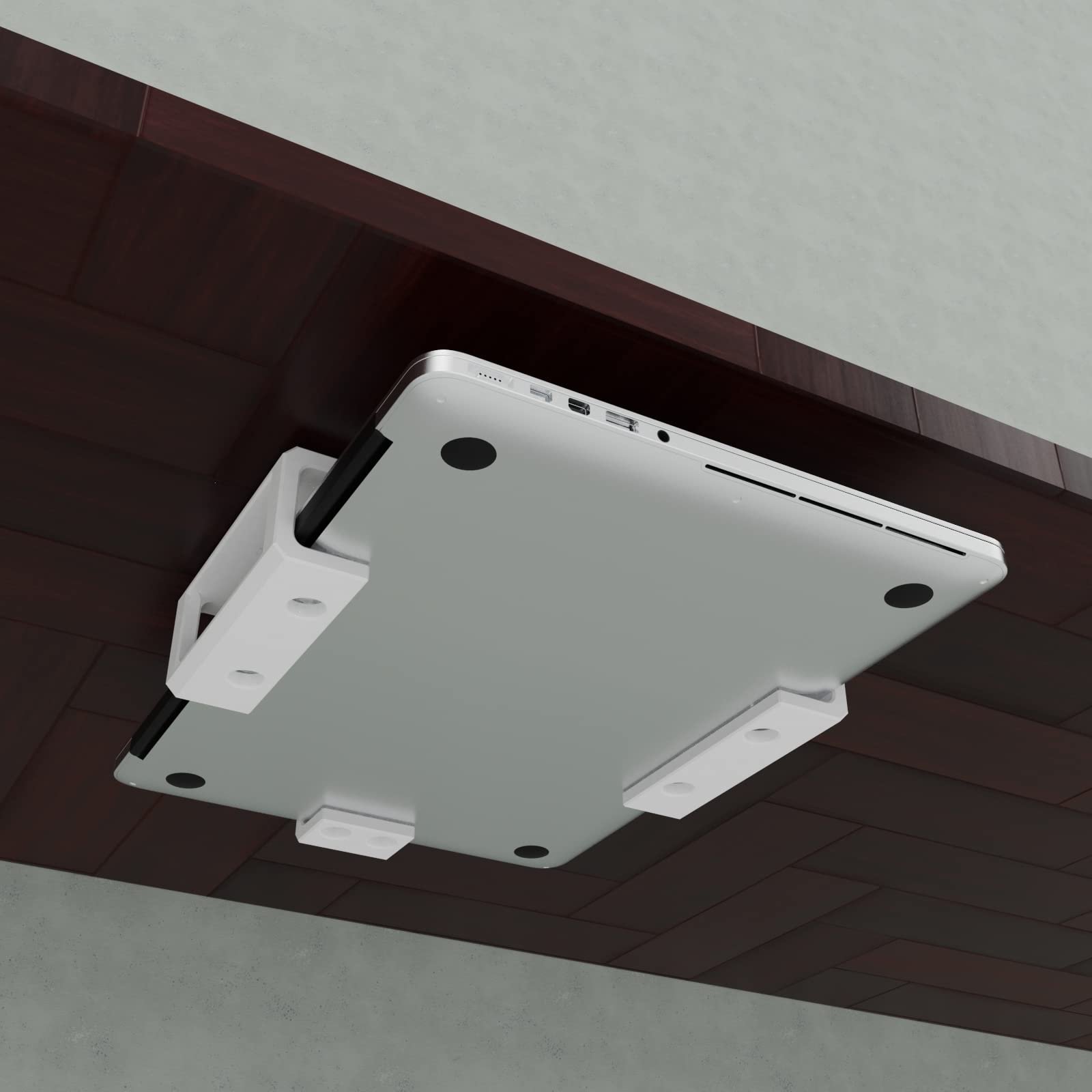 Кронштейн для ноутбука Mobilefox Подстольный Держатель для ноутбука MacBook 0-35 мм Белый, фото №5