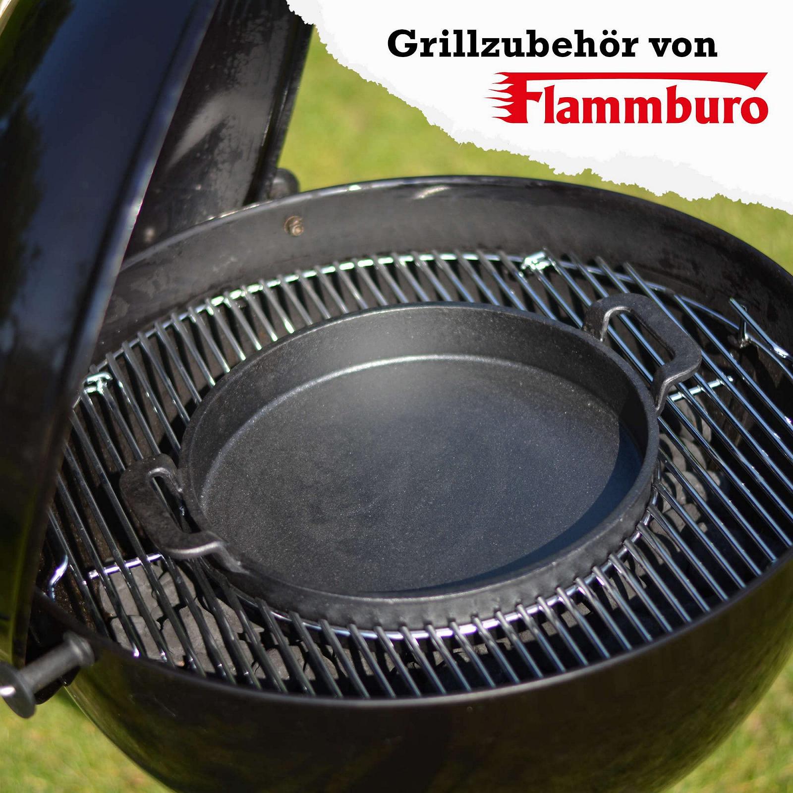 Пательня FLAMMBURO для системи BBQ, чавунна з порцеляновим емальованим покриттям, діаметр 30 см, фото №4