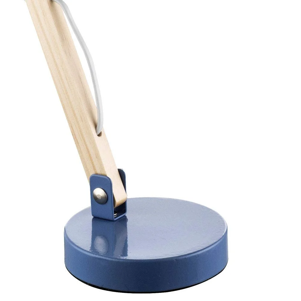 Настольная лампа Wood and Metal E14 Blue, фото №4