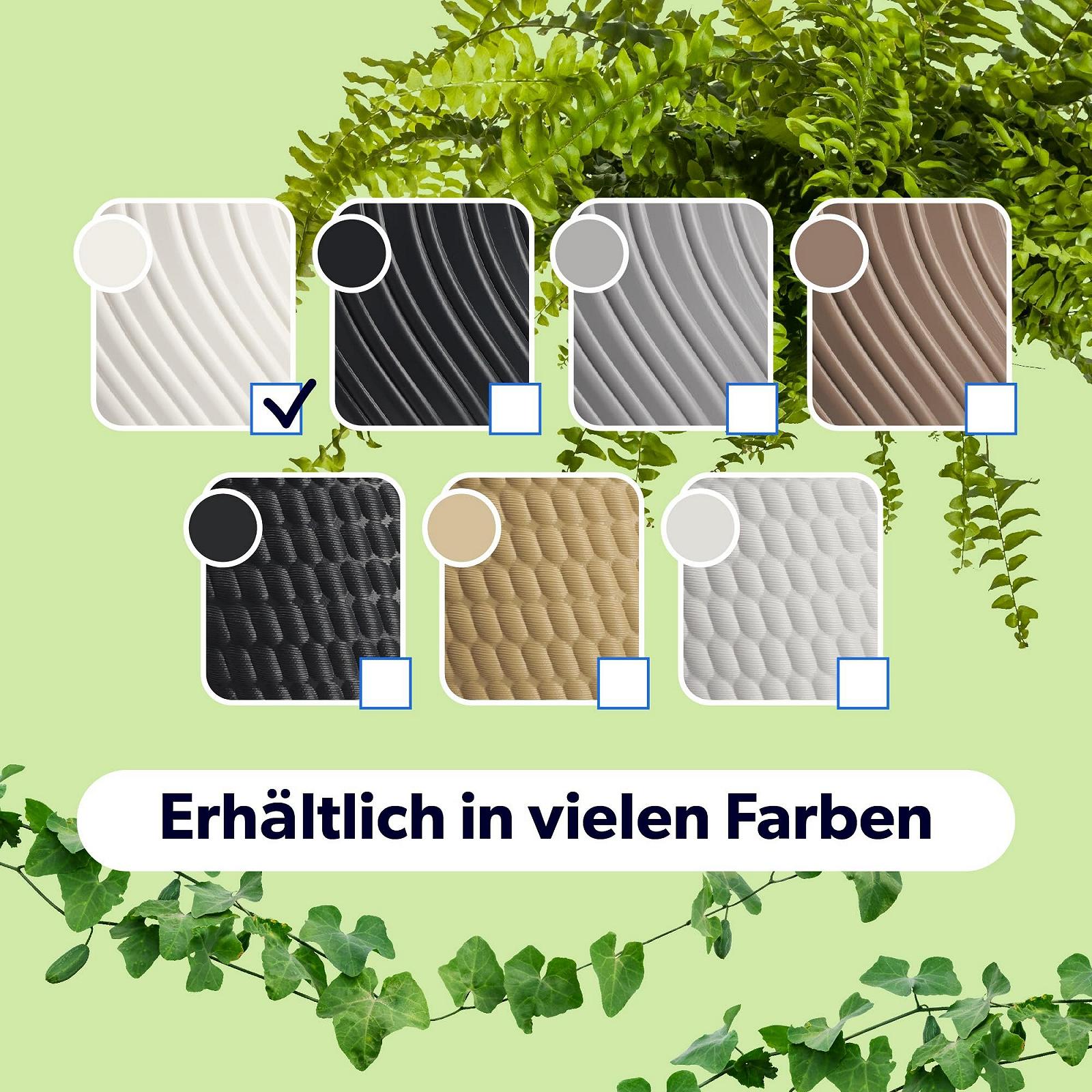 Підвісний горщик KADAX з вставкою 32 см білий, фото №7