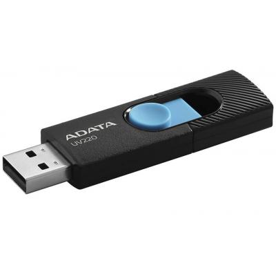 USB флеш-накопичувач ADATA 16gb UV220 Black/Blue USB 2.0 AUV220-16G-RBKBL, фото №2 USB флеш-накопичувач ADATA 16gb UV220 Black/Blue USB 2.0 AUV220-16G-RBKBL, фото №2