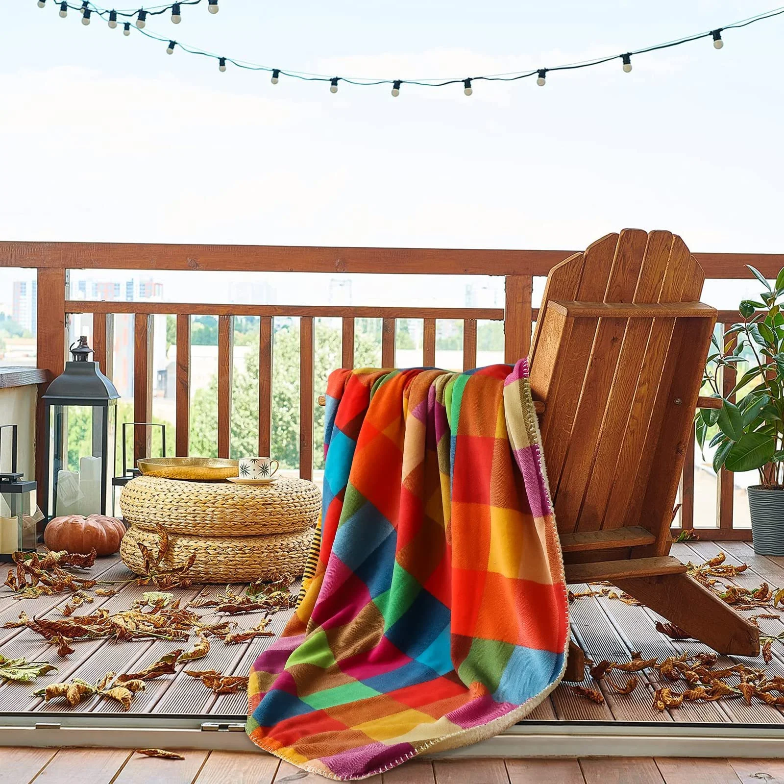 Плед JOTOM Cuddly 130 x 160 см М'який пухнастий плед для дивана або вітальні, фото №7