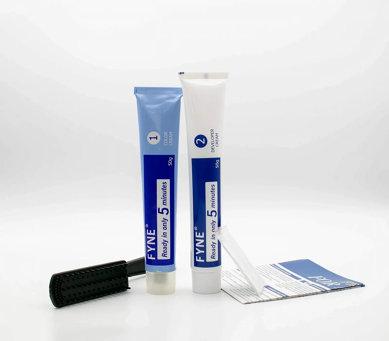 Фарба для волосся FYNE Стійка Середньо-коричневий з гребенем-аплікатором, фото №4