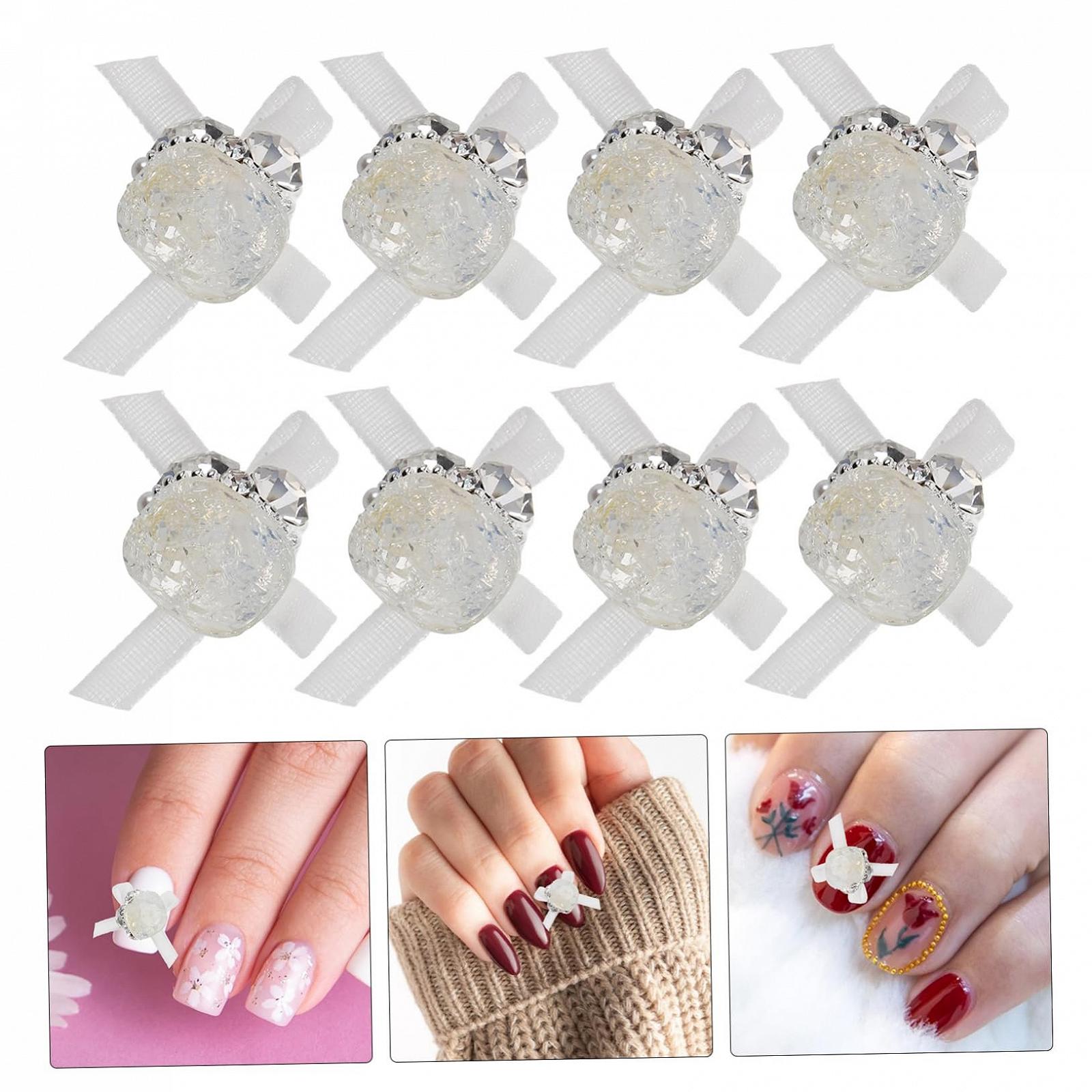 Украшение для ногтей Бант FRCOLOR Набор 8шт., фото №7