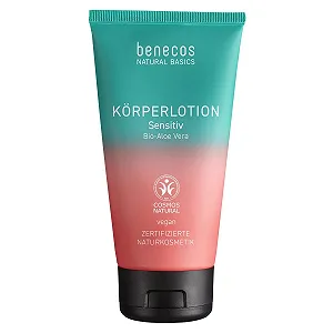 Лосьон для тела benecos Natural Basics Sensitive Органическое Алоэ Вера 150 мл Веган Дерматологически протестировано - Фото 1