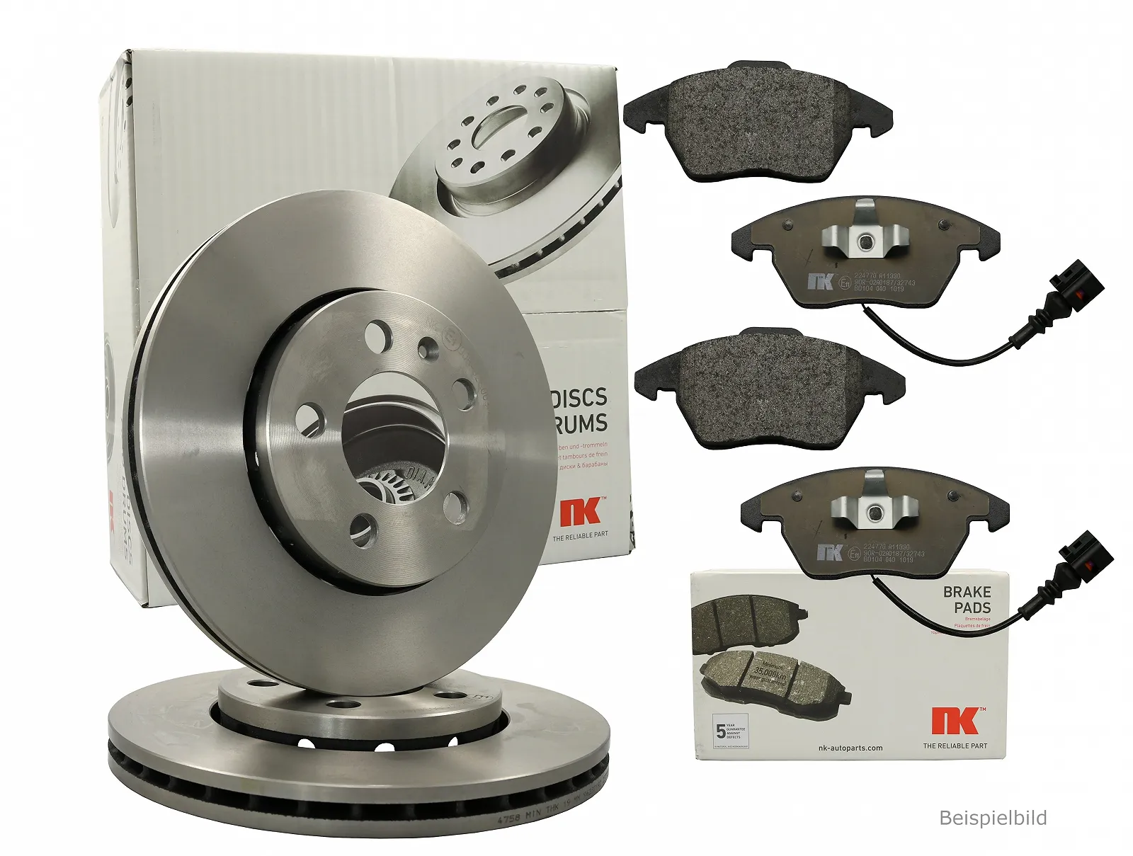 Гальмівний диск NK 203919 для RENAULT DACIA передня вісь, фото №1