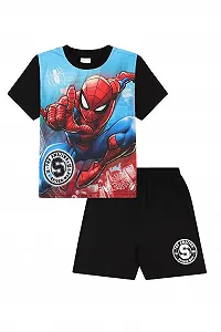 Комплект пижамы для мальчиков Spiderman Marvel короткий, хлопок, W23 - Фото 1