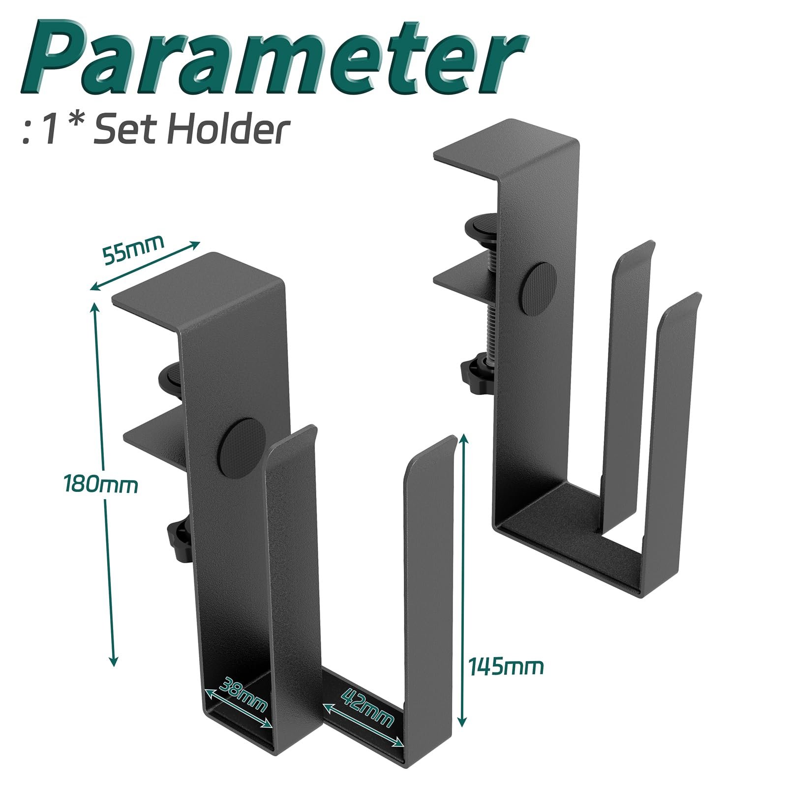 Підставка для ноутбука регульована для двох пристроїв з затискачем для столів - без свердління, фото №8