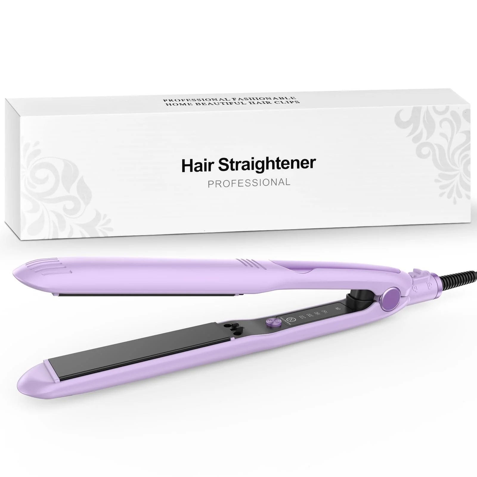 Випрямляч та стайлер для волосся HZD 2-in-1 Professional Fast Styling Frizz-Free Фіолетовий, фото №1 Випрямляч та стайлер для волосся HZD 2-in-1 Professional Fast Styling Frizz-Free Фіолетовий, фото №1