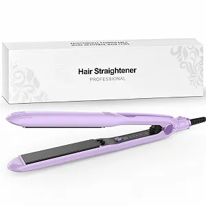 Випрямляч та стайлер для волосся HZD 2-in-1 Professional Fast Styling Frizz-Free Фіолетовий - Фото 1
