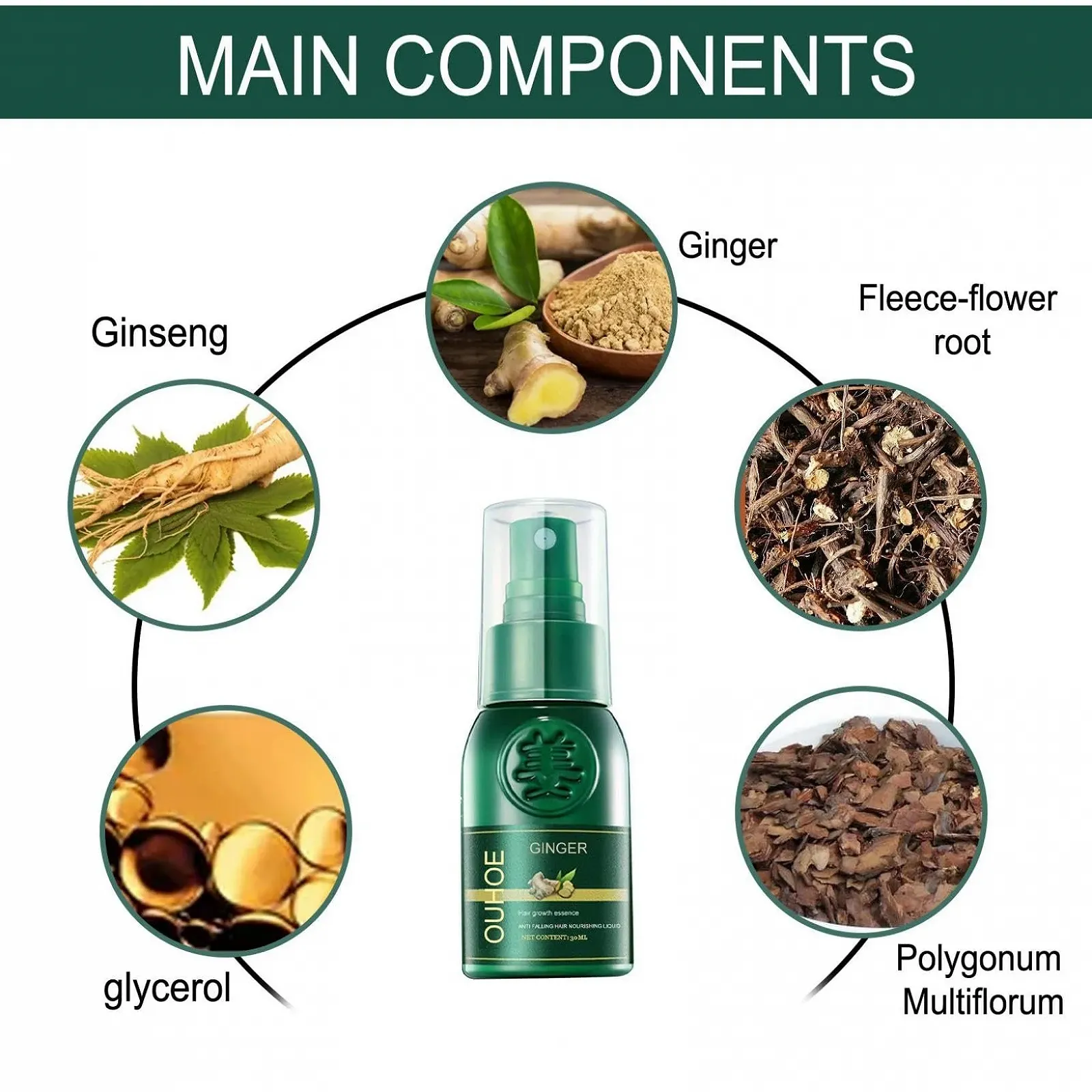 Спрей Oveallgo Shougagro для росту волосся, Японський Oveallgo, 30 мл (5 штук), фото №5 Спрей Oveallgo Shougagro для росту волосся, Японський Oveallgo, 30 мл (5 штук), фото №5