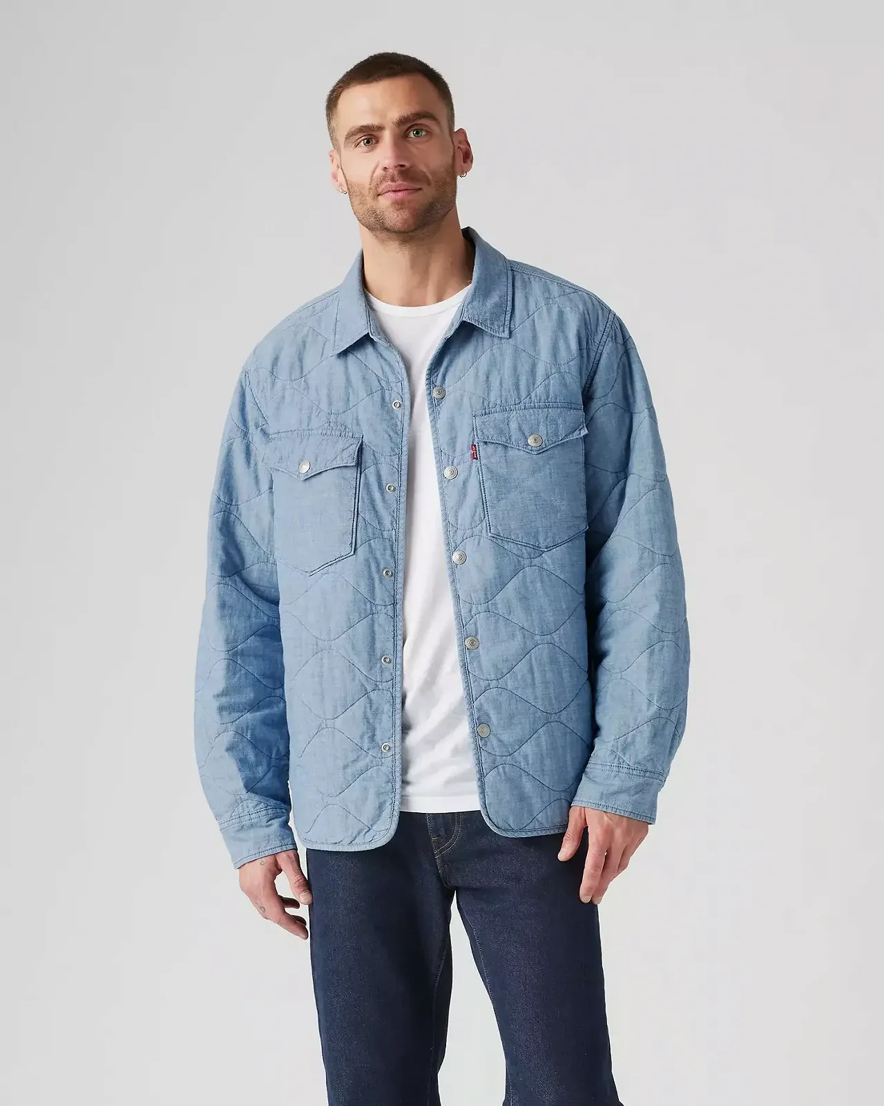 Чоловіча рубашка Levis - Idris Overshirt Elwood Light Chambray - M, фото №2 Чоловіча рубашка Levis - Idris Overshirt Elwood Light Chambray - M, фото №2