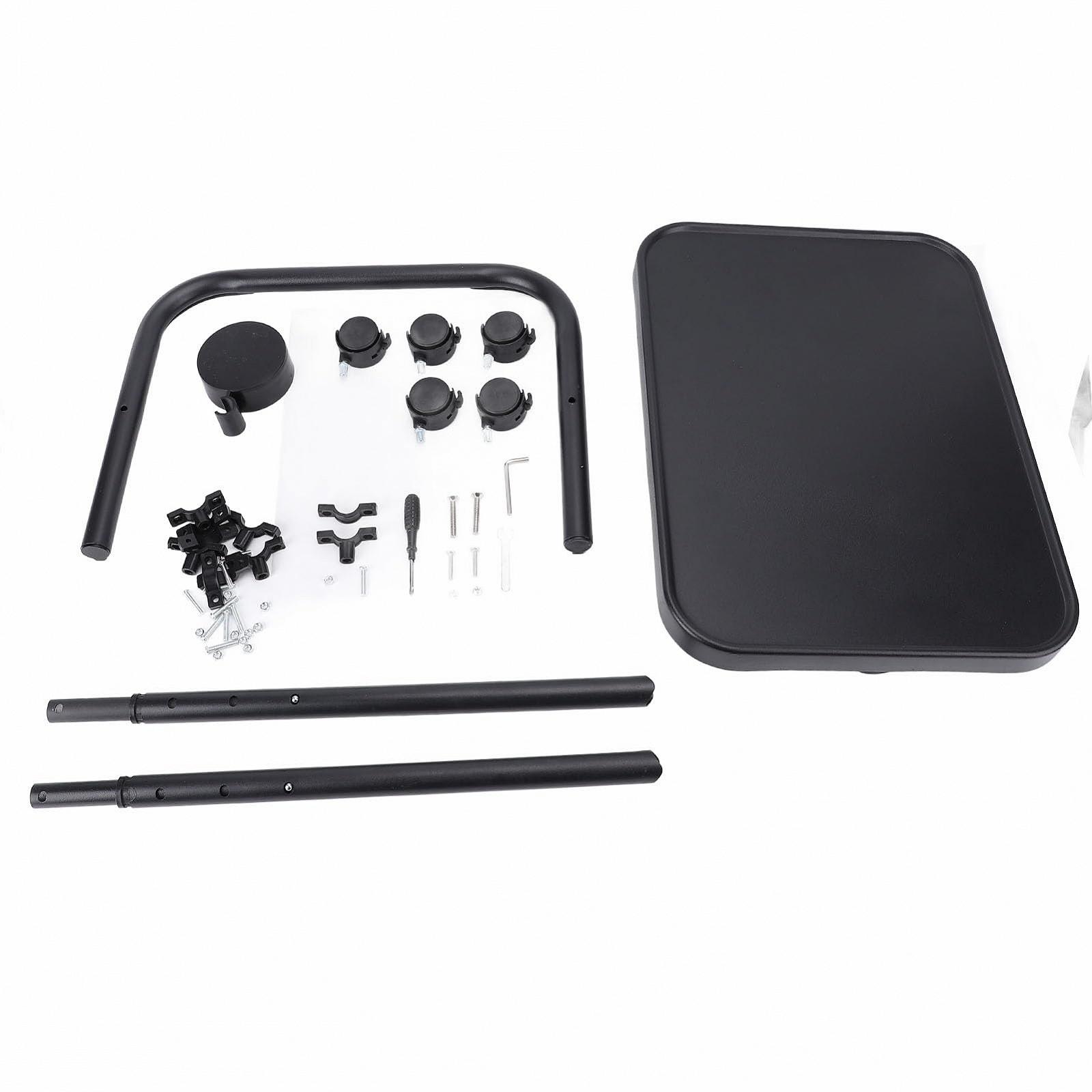 Перекидний столик на коліщатках з регульованою висотою, велика на коліщатках, легкий дизайн, елегантний, фото №6