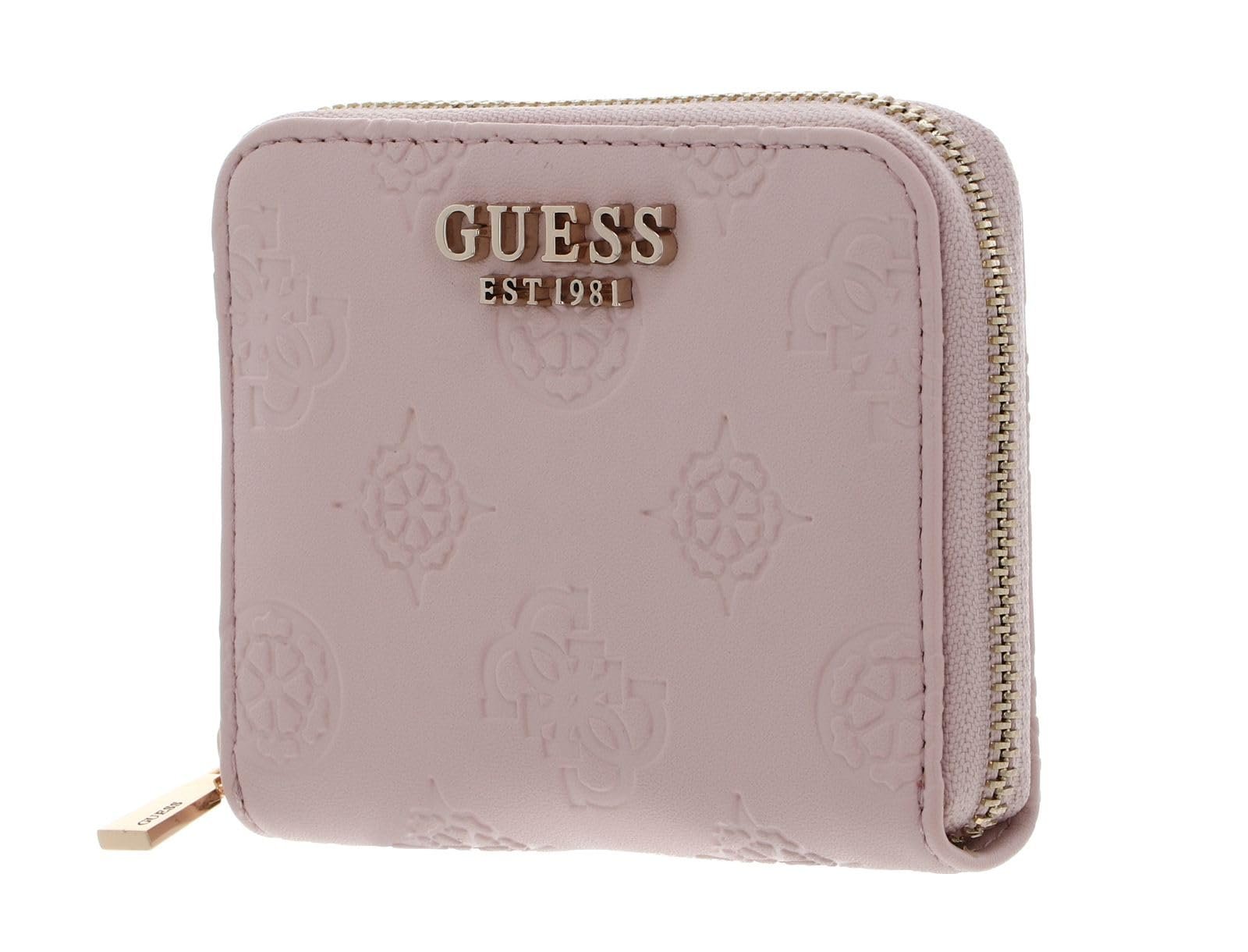 Гаманець GUESS Jena SLG Zip Around Блідо-рожевий Логотип, фото №1